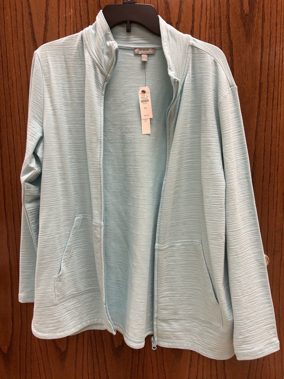 NWT Talbot's Petite Large Seafoam Lightweight Jacket