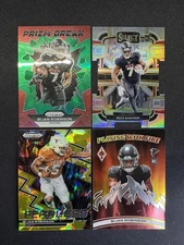 (4) Bijan Robinson RC Phoenix Playing W/ Fire Green Fearless Gold Select Silver