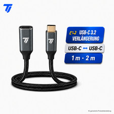 USB C 3.2 Verlängerungskabel 100W 10Gbit/s U...