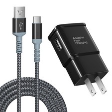 Adaptive Fast Charging Wall Charger with USB C Cable 10Ft, Excgood Fast Charger