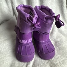 Cat Jack Toddler Girls Thermolite Winter Boots Lavender Purple Sz M 7/8 EUC