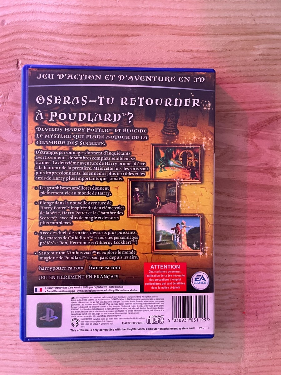 Jeu Harry Potter Et La Chambre Des Secrets PS2 - Avec Notice, En Bon état