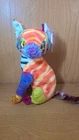 Vintage Ty 2000 Kaleidoscope The Cat Beanie Baby, 6" Calico Rainbow Kitty