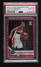 2019 Donruss Optic Pink Velocity Prizm 13/79 Justin Robinson PSA 10 GEM MT n0c