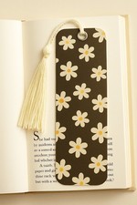Handmade Laminated Card Bookmark with Daisy's Flowers Design