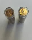Lot of (2) 1942-P Lincoln Wheat Cent Penny Rolls, GEM BU. BEAUTIFUL!