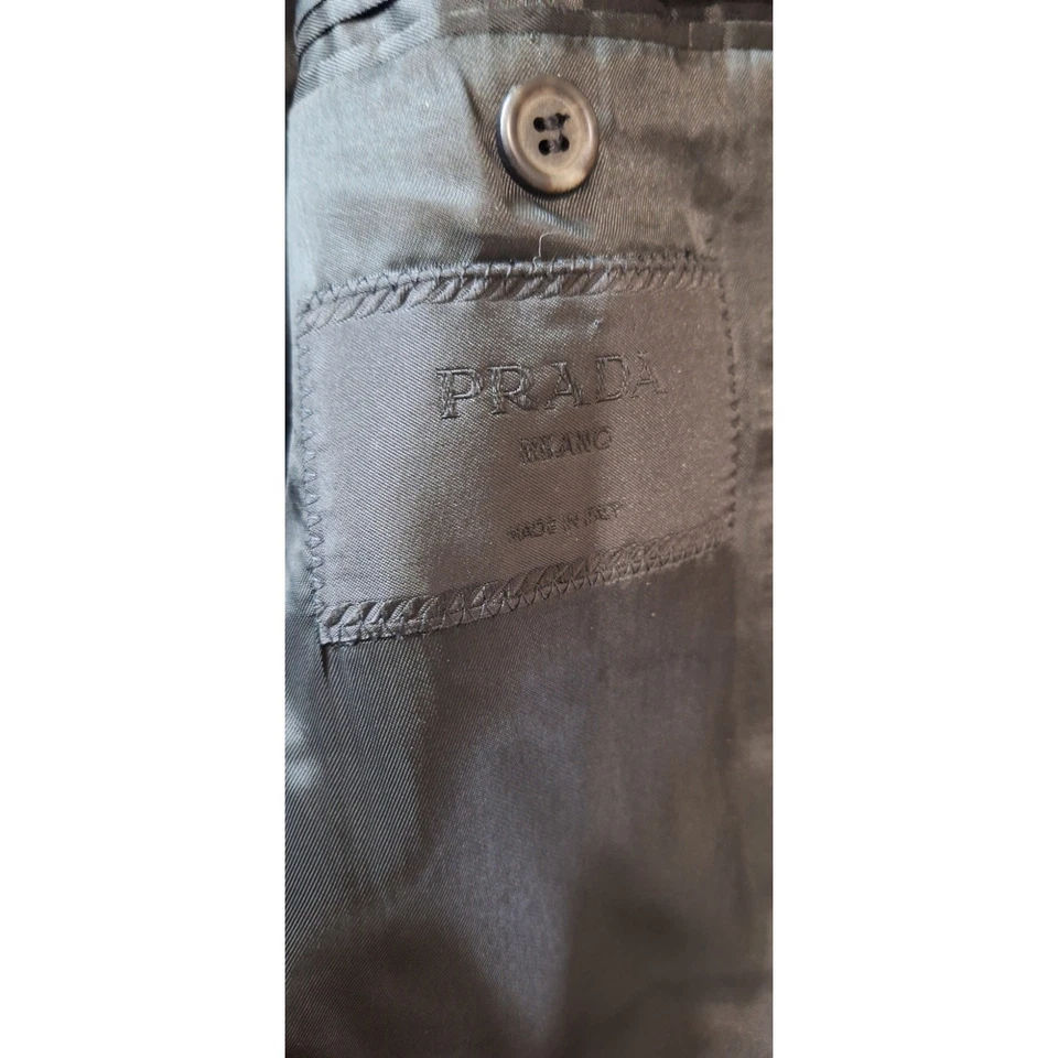 Traje a rayas gris/carbón oscuro Prada para hombre - Talla IT46R/US36R - ¡Perfecto! - 31"x30" Foto 2 de 4