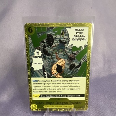 One Piece Zoro Event Card Black Rope Dragon Twister 6 Cost Fish-Man/Supernovas