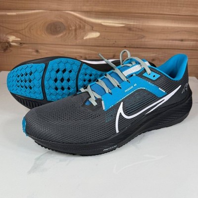Nike Air Zoom Pegasus 40 Carolina Panthers NFL Grey Blue DZ6010-001 Mens 14