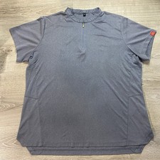 McDonald's Women  s Employee Uniform 1/4 Zip Shirt Size 2XL Blue Gray Logo      