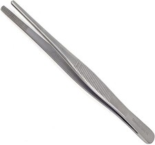 Blunt Serrated Tweezers Made of Stainless Steel Heat Resistant 5.5 inches