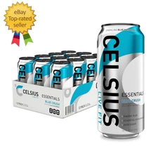 CELSIUS ESSENTIALS™ Sparkling Blue Crush, Sugar Free Performance Energy Drink, 1