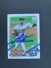 Aaron Fletcher Signed 2021 Topps Update #US326 Card Seattle Mariners Auto COA