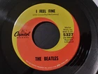 Beatles - I Feel Fine VG++ Original 45RPM Capitol 5327 Record 1964 POP ROCK