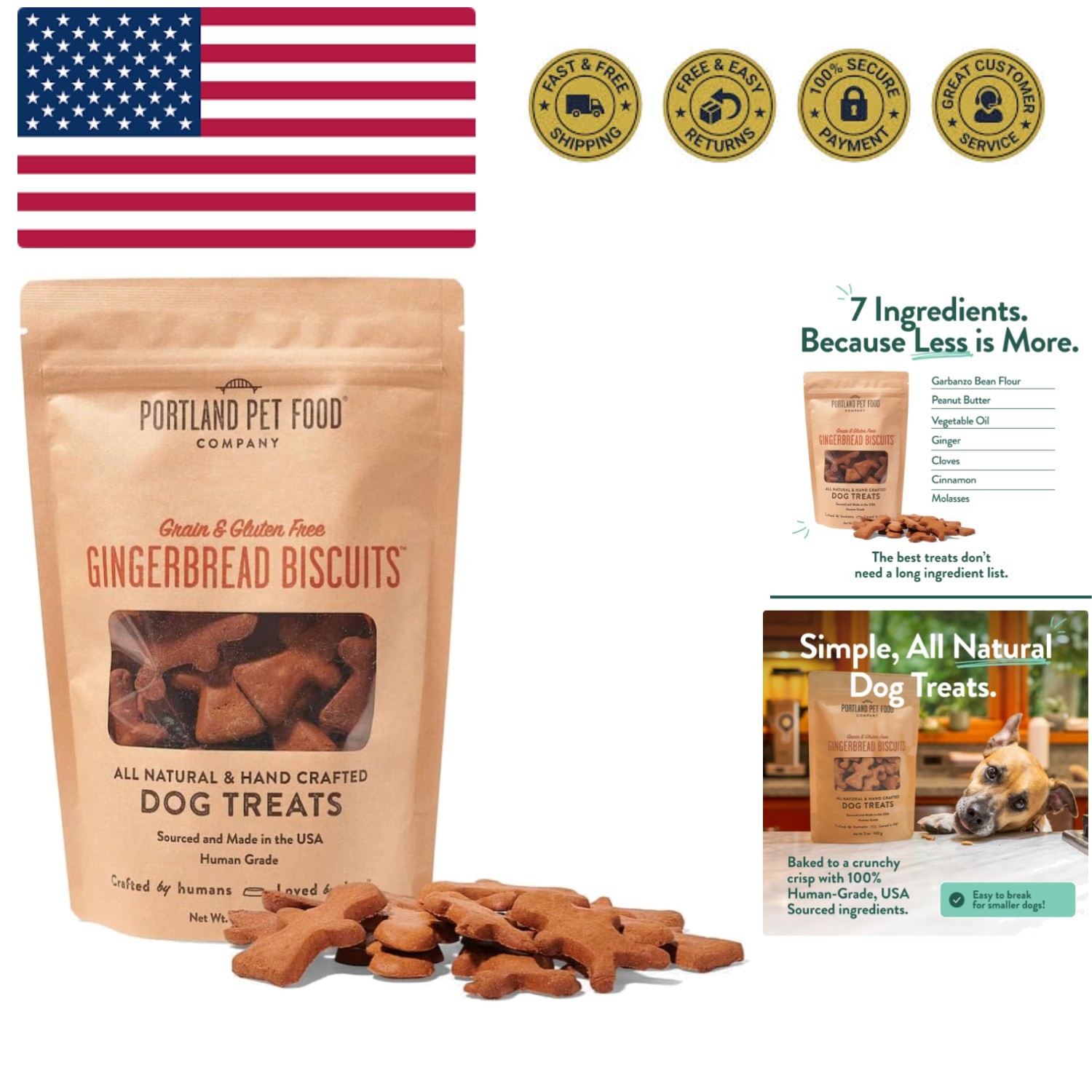 Company Gingerbread Dog Treats Healthy Biscuits For Small M.