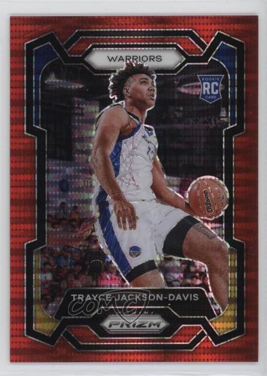 2023-24 Panini Prizm Red Seismic 240/299 Trayce Jackson-Davis #148 Rookie RC yl0