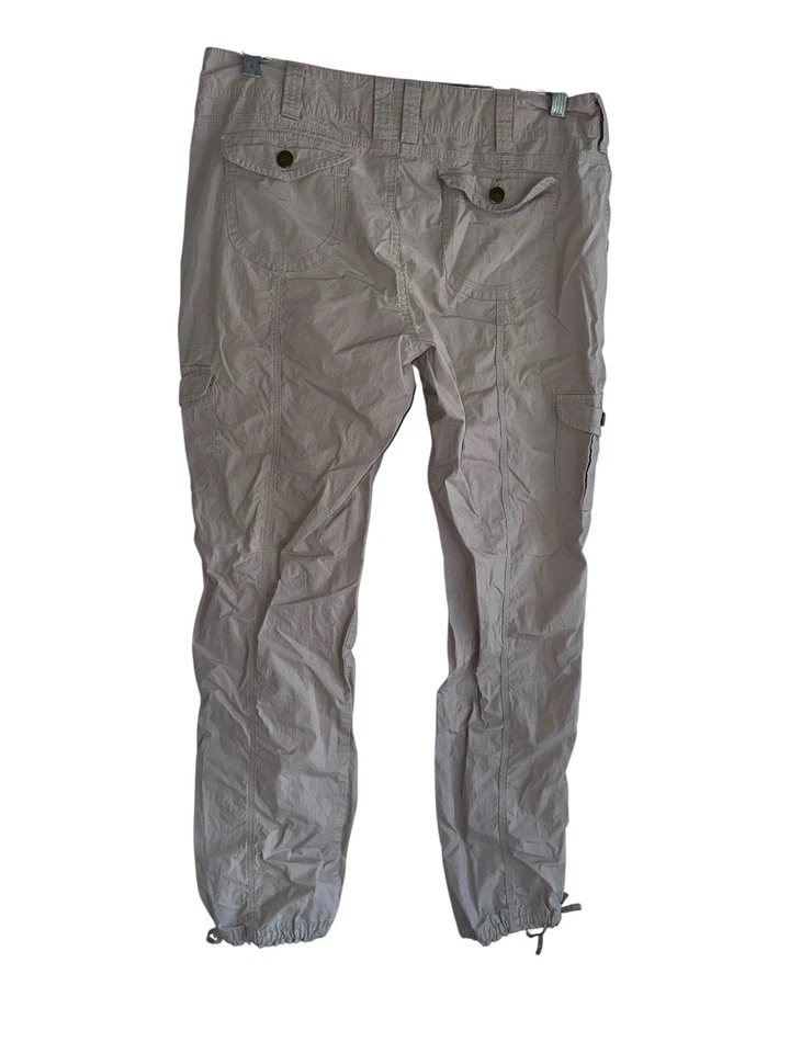 Pantalones cargo convertibles Boston Proper para mujer beige talla 10 mezcla de algodón Foto 3 de 4