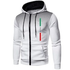 Casual Mens Jackets Printing Zipper Hooded Coat Outdoors Sports Jogging Mens Clo
