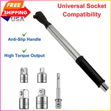 1/2" Offset Extension Wrench Impact Ratchet Extender for Tight Spaces, Versatile