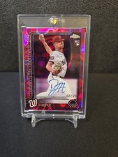 2025 Topps Chrome - Rc Auto  DJ Herz #RA-DH Magenta & Purple Lava  /299 (AU, RC)