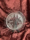Vintage Jeanette Iris And Herring Bone Glass Platter 12 Inches Depression Glass