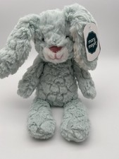 Mary Meyer Seafoam Putty Bunny Rabbit Light Blue Stuffed Animal New Super Soft