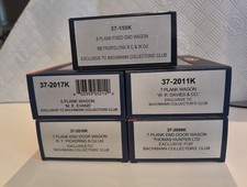 Bachmann Collectors Club Wagons  37 2009 37 2011 37 2017 37 150K 37 2010