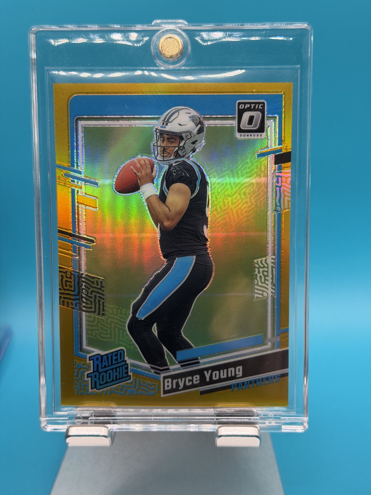 2023 Panini Donruss Optic - Rated Rookie Bryce Young #213 Gold Prizm /10 (RC)