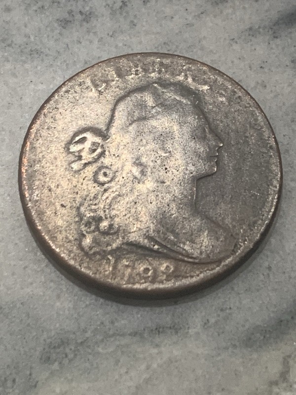 1798 Liberty Cap large Cent Philadelphia Copper Business Strike US Coin KM#17 BN