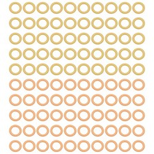 8mm Crochet Stitch Markers, 100Pcs Knitting Markers Pin Circle, Yellow/Orange