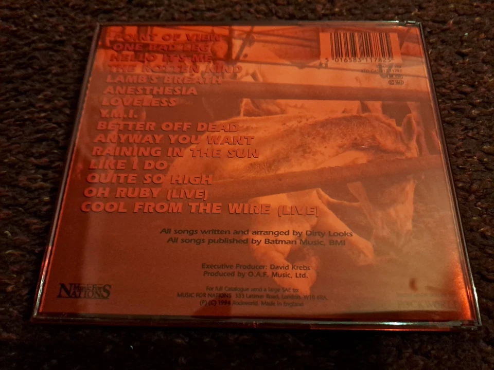 DIRTY LOOKS - One Bad Leg CD / MFN 1994 / US Hair Metal / BRITNY FOX Cinderella - Bild 2 von 2