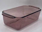 Vintage PYREX 213-R - Cranberry Purple - 1.5 Qt/ 1.5 L Rectangle Glass Loaf Pan