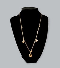 Crown of India Gold Plated charm Necklace imported from the UK New