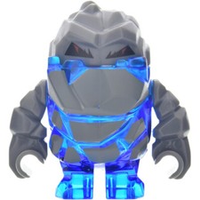 LEGO Power Miners Rock Monster Glaciator Minifigure Trans-Dark Blue