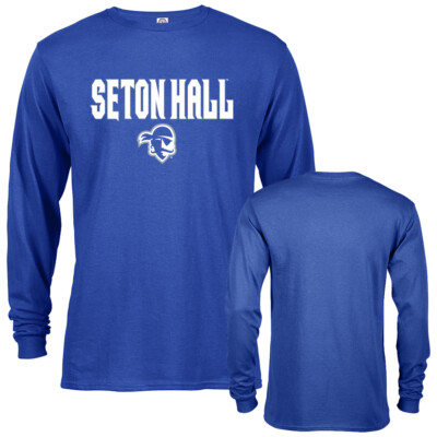 Seton Hall Pirates Seton Hall Uni Arched Text with Logo Long Sleeve T-Shirt