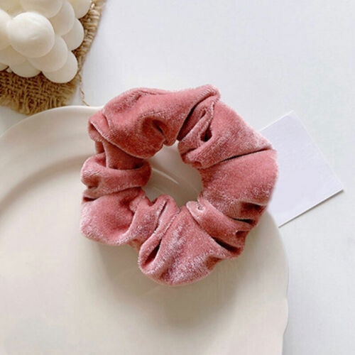 Big Velvet Scrunchies for Women - Soft Elastic Hair Ties