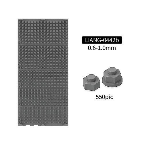 Model Nuts And Bolts 0.6-2.0MM 1/72 1/48 1/35 1/16 Scale Simulation Repair Grey - Picture 13 of 15