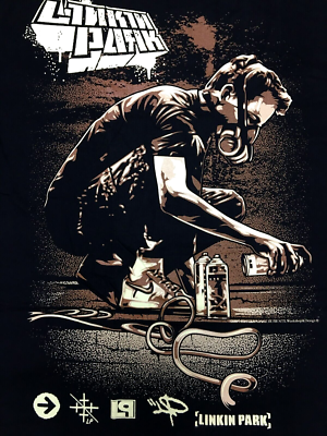 New Linkin Park Meteora 90s Album Cover Rock Band Graphic T-shirt