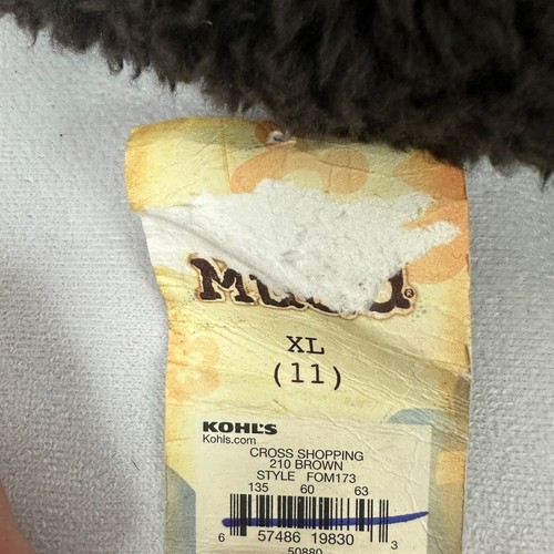 Mudd Youth Girls Cross Shopping Brown Faux Fur Slippers Size XL - Picture 5 of 10
