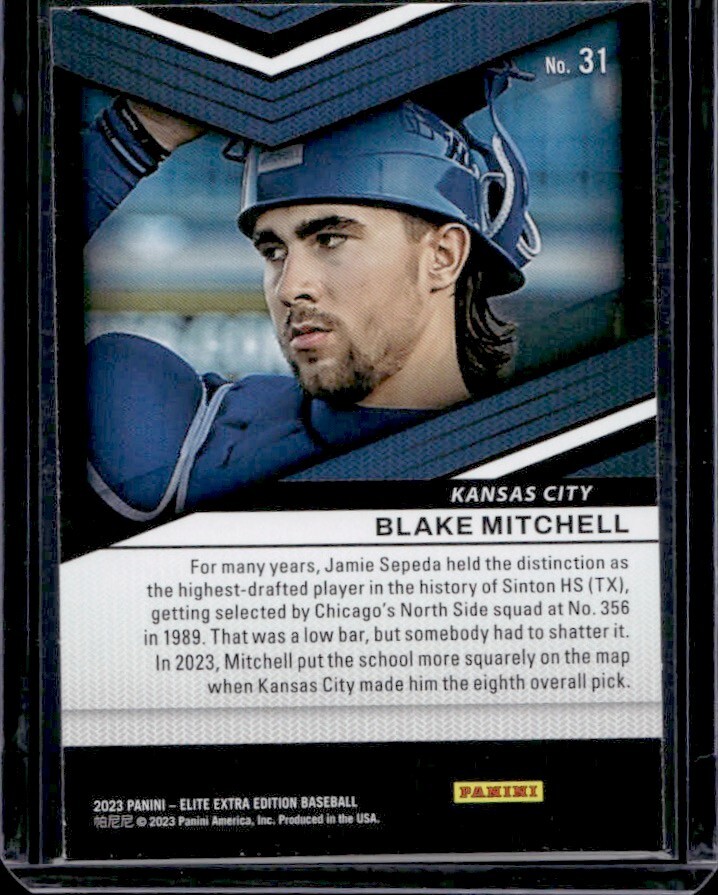 2023 Panini Elite Extra Edition - #31 Blake Mitchell (RC) | eBay