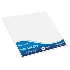 1-Pk 12"x12"x1/8" White Expanded PVC Sheet for Crafts Signs Displays