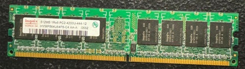 Hynix HYMP564U64P8-C4 512MB 1Rx8 PC2-4200U-444-12 Memory Module - 第 1/3 張圖片