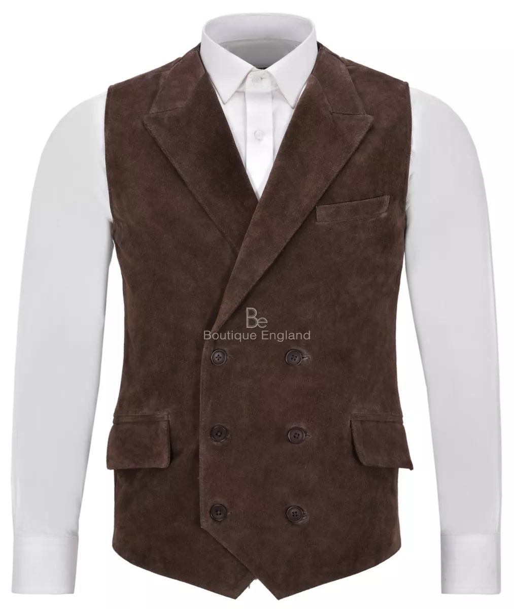 Mens store suede waistcoat