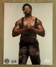 POWERHOUSE HOBBS AEW 8X10 PHOTO BECKETT BAS