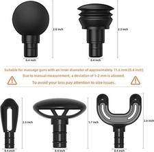 Bob and Brad Massage Gun Attachments Spiral Head Accessory For Q2 C2 T2 X6 D6 A7