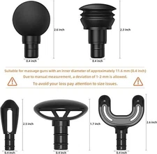 Bob and Brad Massage Gun Attachments Spiral Head Accessory For Q2 C2 T2 X6 D6 A7