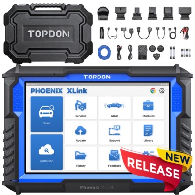 2026 TOPDON Phoenix XLINK Bidirectional Auto Diagnostic Tool  CU Coding Scanner