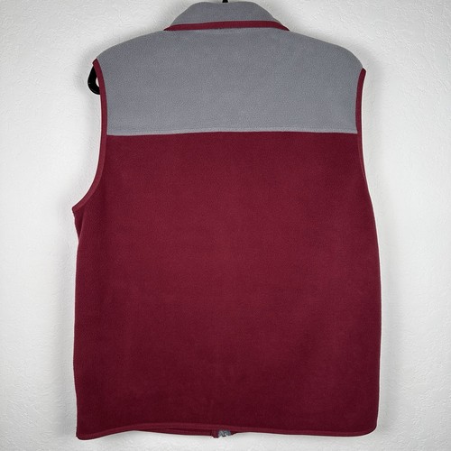 Brooks Brothers Fleece Vest Men’s Medium Full Zip Gray Soft Office Causal Prep - Picture 3 of 4