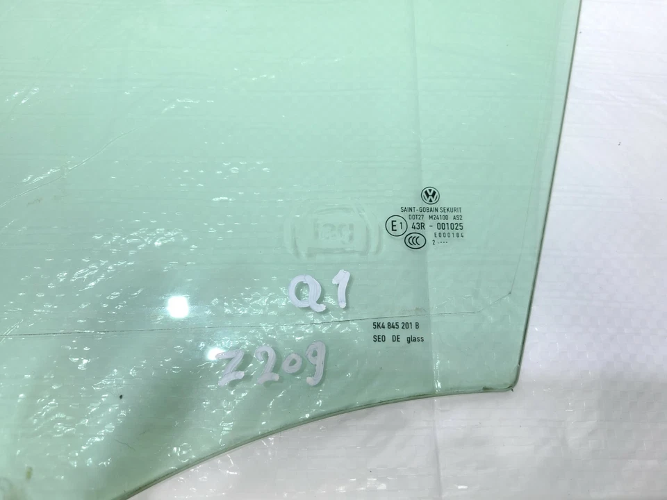 2013 Volkswagen GTI Front Left Driver Door Window Glass 5K4845201B OEM - Image 2 of 2