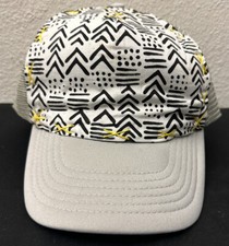 Blowfish Designs Mesh Back Trucker Hat Snapback Gray Youth